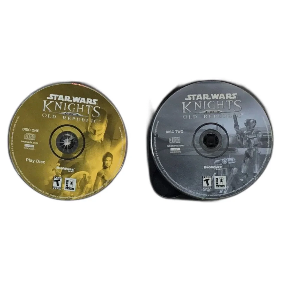 Star Wars Knights of the Old Republic PC Game 2003 4 Disc Set KOTOR CD